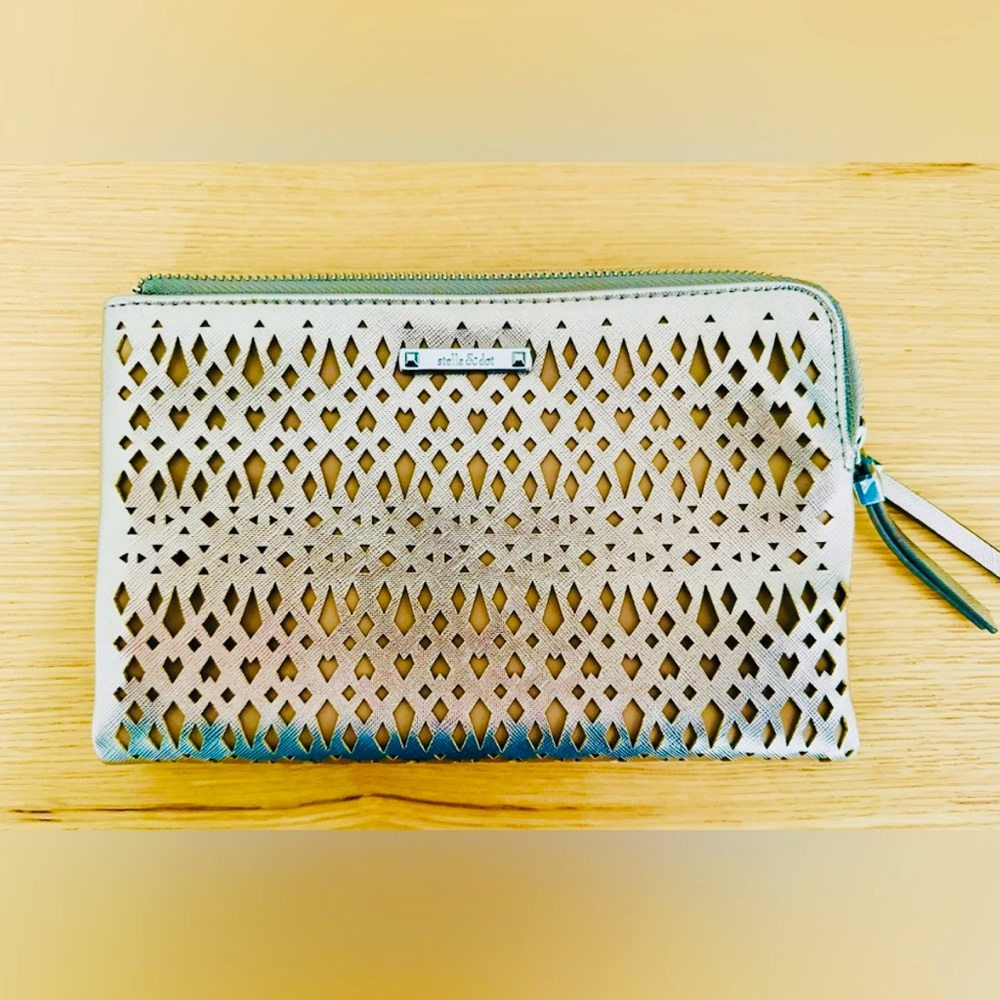 Stella and Dot metallic clutch